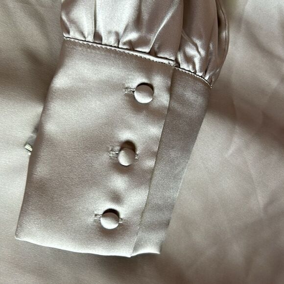 NEW Nicole Miller Light Pewter Dressy Shirt - Picture 5 of 6